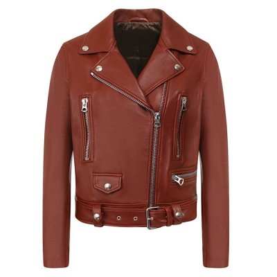 Косуха из натуральной кожи Коричневый M